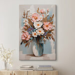 Wandbilder Gemälde von Blumen in einer Vase