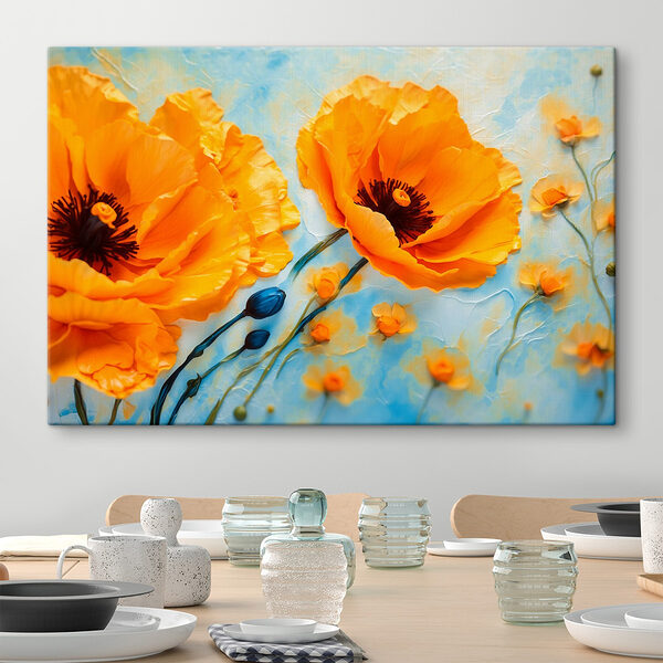 Schöne Blüten auf einem hellen Hintergrund Wandbilder Schöne Blüten auf einem hellen Hintergrund