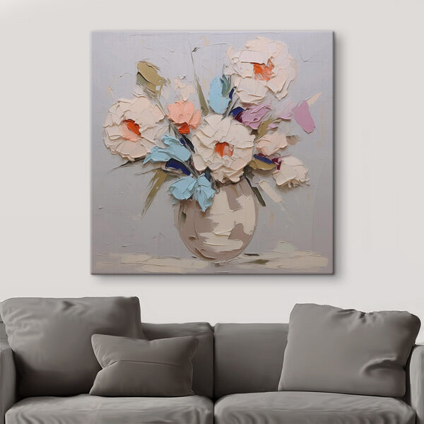 Gemälde von Blumen in einer Vase Wandbilder Gemälde von Blumen in einer Vase