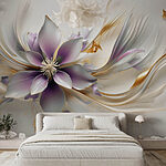 Fototapeten Bezauberndes Blumendesign in Bewegung