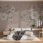 Fototapeten Florale Eleganz in harmonischem Design