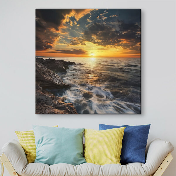 Sonnenuntergang über einer Wasserfläche Wandbilder Sonnenuntergang über einer Wasserfläche