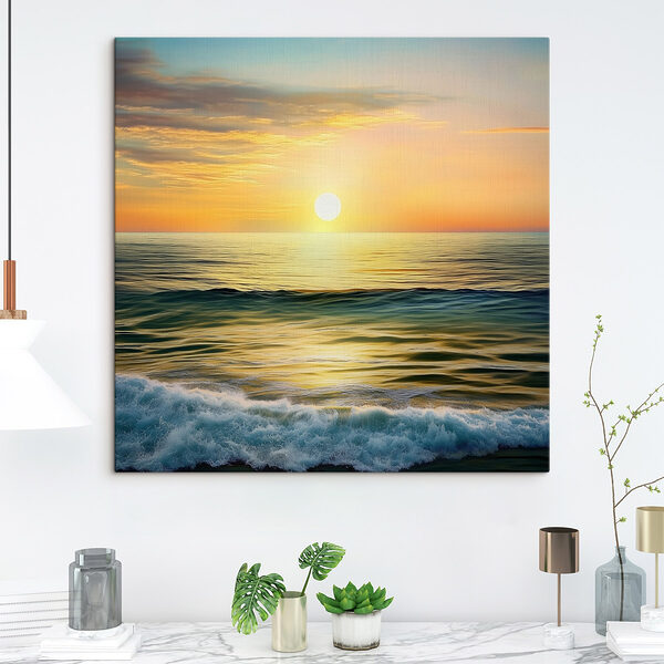 Sonnenuntergang über einer Wasserfläche Wandbilder Sonnenuntergang über einer Wasserfläche