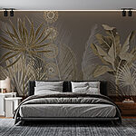 Fototapeten Elegantes Laub in sanften Tönen