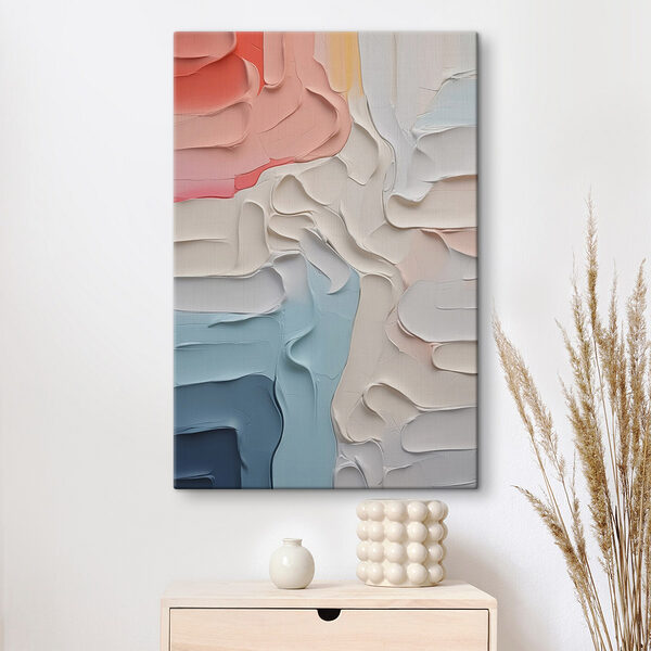 Wandbilder Fließende Farben in strukturierter Harmonie