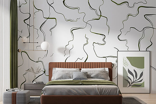 Fototapeten Abstrakte Linien und Kurven in Bewegung