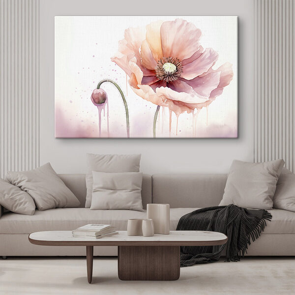 Aquarellmalerei einer Blume Wandbilder Aquarellmalerei einer Blume