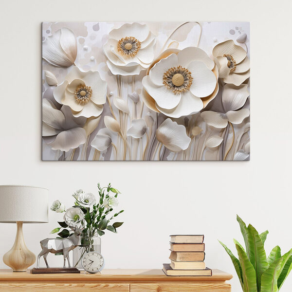 Zartes Papier Blumenarrangement Kunst Wandbilder Zartes Papier Blumenarrangement Kunst