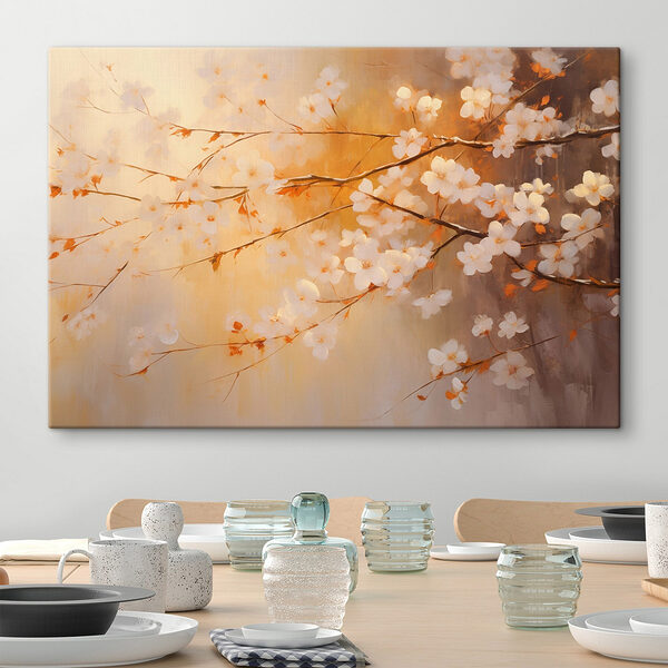 Baumzweig mit weißen Blüten Wandbilder Baumzweig mit weißen Blüten