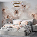 Fototapeten Gruppe von weißen Blumen