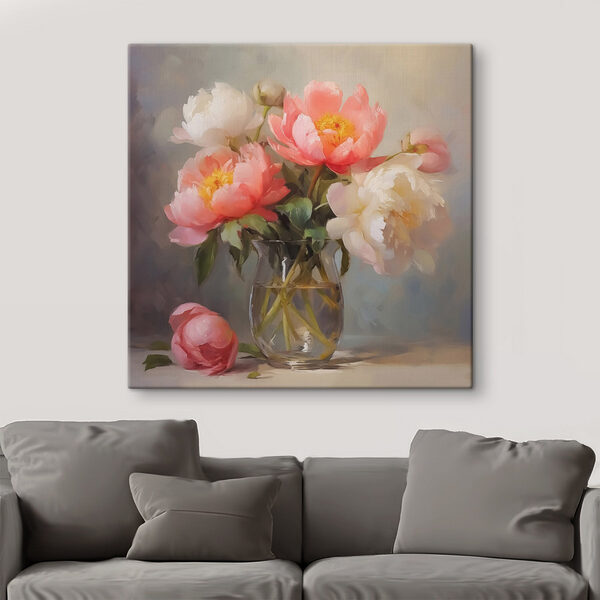 Gemälde von Blumen in einer Vase Wandbilder Gemälde von Blumen in einer Vase