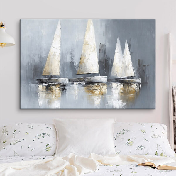 Malerei von Segelbooten auf dem Wasser Wandbilder Malerei von Segelbooten auf dem Wasser