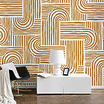 Fototapeten Muster von Linien und Kurven