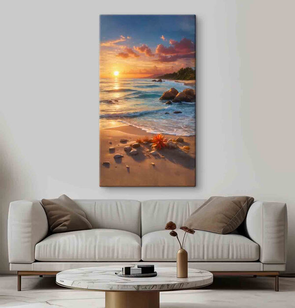 Sonnenuntergang über einem Strand Wandbilder Sonnenuntergang über einem Strand