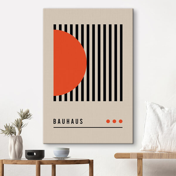 Schwarze und orangefarbene geometrische Formen Wandbilder Schwarze und orangefarbene geometrische Formen