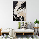 Wandbilder Schwarze und weiße Farbe