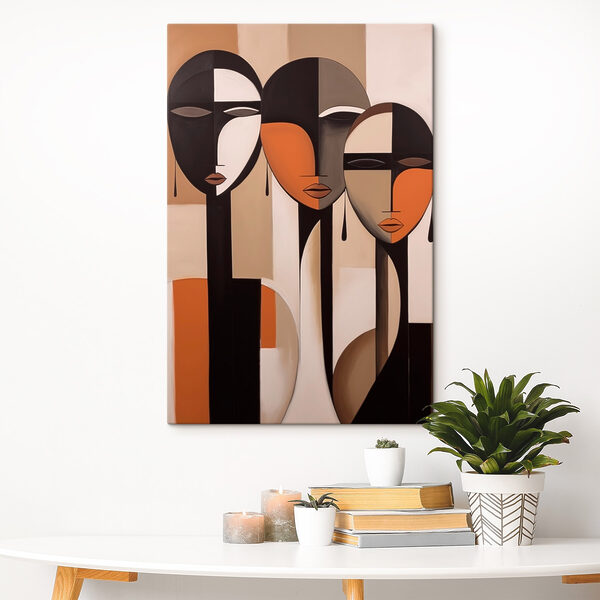 Gruppe von Gesichtern auf einer Wand gemalt Wandbilder Gruppe von Gesichtern auf einer Wand gemalt