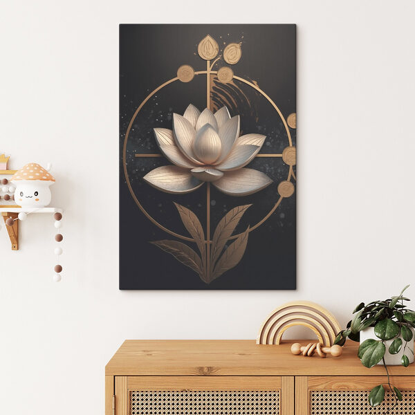 Lotusblume in elegantem Design Wandbilder Lotusblume in elegantem Design