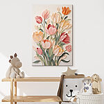 Wandbilder Ausgeschnittenes Papier mit Blumen