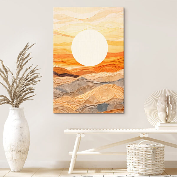 Sonne über einer Wüste Wandbilder Sonne über einer Wüste