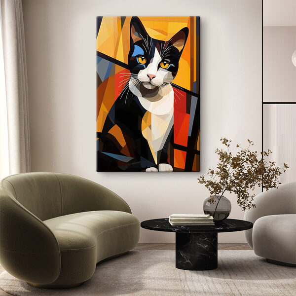Katze mit gelben Augen Wandbilder Katze mit gelben Augen