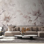 Fototapeten Zarte Blütenblätter in sanften Farbtönen