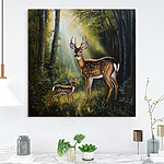 Wandbilder Hirsche im Wald
