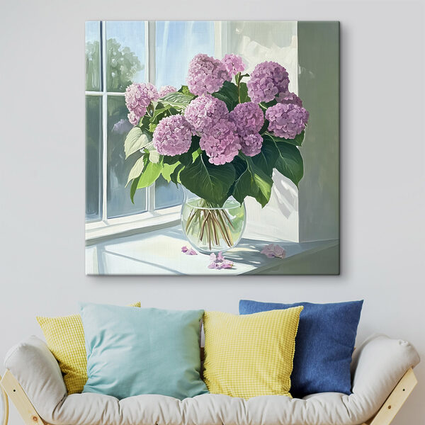 Gemälde einer Vase mit Blumen Wandbilder Gemälde einer Vase mit Blumen