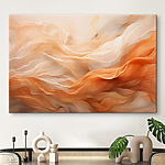 Wandbilder Fließender Stoff in sanften Farbtönen