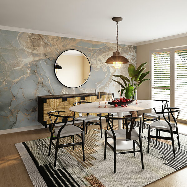 Fototapeten Abstraktes Metallic-Marmor-Texturmuster