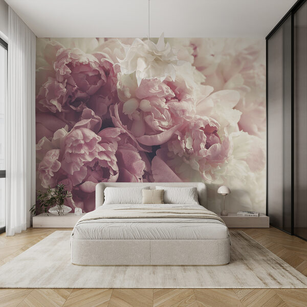 Strauß mit rosa und weißen Blumen Fototapeten Strauß mit rosa und weißen Blumen