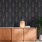 Fototapeten Elegantes Art-Déco-Fächermuster