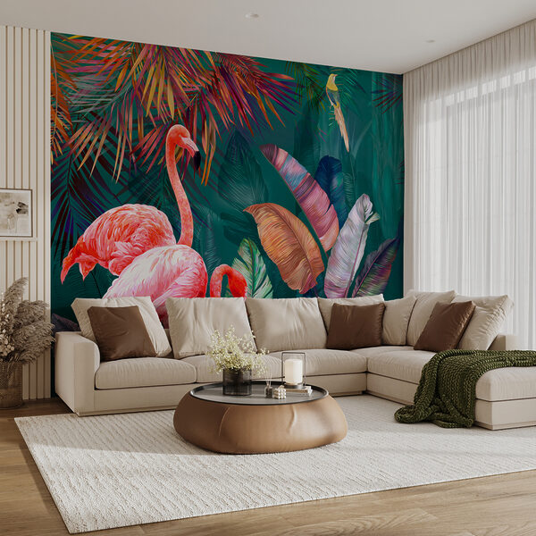 Fototapeten Rosa Flamingo mit langen Beinen (Artikelnummer: u80403) Fototapeten Fototapeten Rosa Flamingo mit langen Beinen (Artikelnummer: u80403)