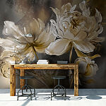 Fototapeten Elegantes florales Kunstwerk mit komplizierten Details
