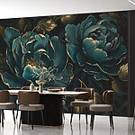 Fototapeten Schöne Blüten in tiefen Farbtönen