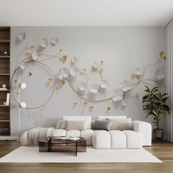 Fototapeten Zartes Blumenarrangement an der Wand (Artikelnummer: w03653) Fototapeten Fototapeten Zartes Blumenarrangement an der Wand (Artikelnummer: w03653)