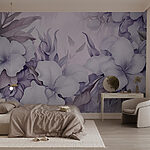 Fototapeten Zarte Blumen in sanften Farbtönen