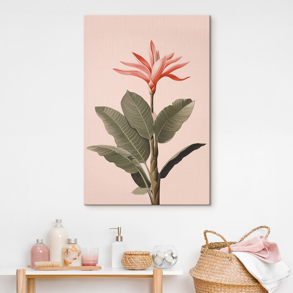 Gemälde einer Blume und Blätter Wandbilder Gemälde einer Blume und Blätter
