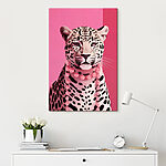 Wandbilder Leopard mit einer Halskette