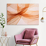 Wandbilder Sanfte Wellen aus warmen Farbtönen