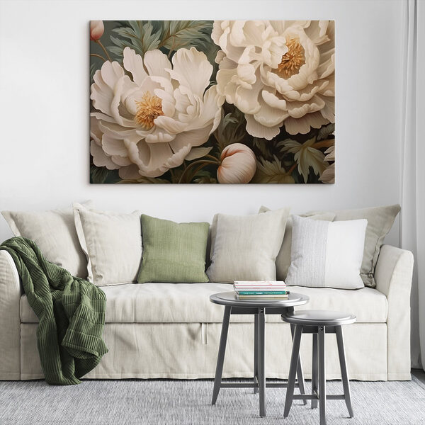 Wandbilder Zarte Blüten in sanften Tönen