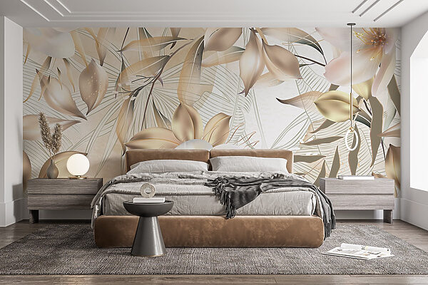 Fototapeten Zarte Blüten in sanften Farben