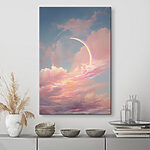 Wandbilder Rosa Wolken am Himmel