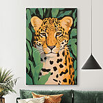 Wandbilder Gemälde eines Leoparden