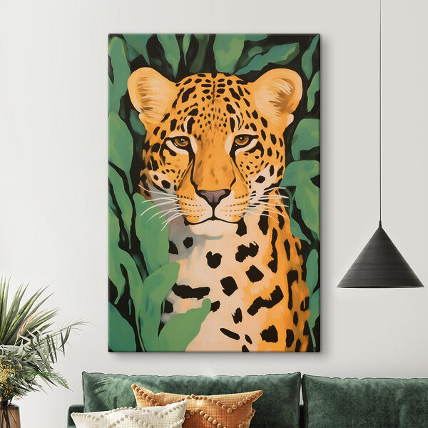 Gemälde eines Leoparden Wandbilder Gemälde eines Leoparden