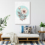 Wandbilder Zeichnung einer Blume