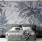 Fototapeten Skurriles Laub in sanften Farbtönen