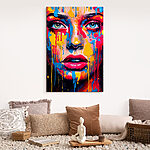 Wandbilder Canvas prints Woman with paint on her face