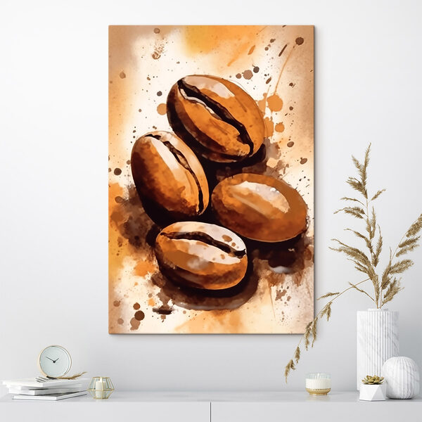 Gruppe von Kaffeebohnen Wandbilder Gruppe von Kaffeebohnen