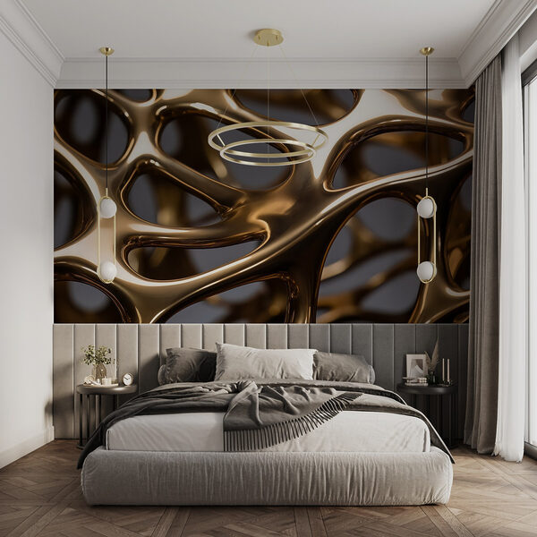Aufwändiges Design in Metalltönen Fototapeten Aufwändiges Design in Metalltönen